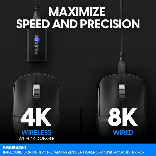 Pulsar Gaming Gears - X2h Es Ratón De Juego Inalámbrico, Sim