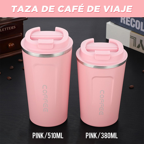 Termo Para Cafe Vaso Térmico Portátil 380ml Acero Inoxidable