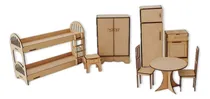 Comprar Set De Baño + Set Cocina + Cucheta Para Casita De Muñecas
