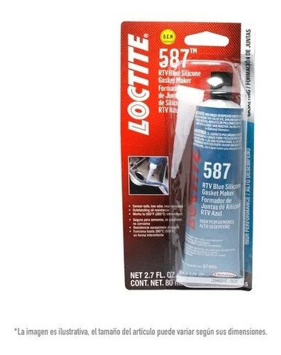Silicon Loctite Azul 587 Kit 20 Pzas