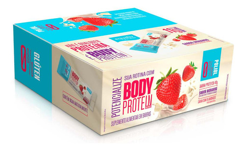 Body Protein Barra Proteica 9 Un Morango 11g - Equaliv