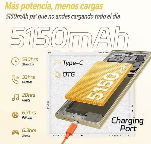 Oukitel C61 Pro 8+16gb Ram 256gb 5150mah 4g Otg/fm/gps