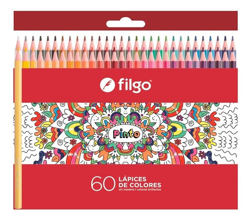 Lapiz Lapices Filgo Pinto Caja X 60 Colores Largos