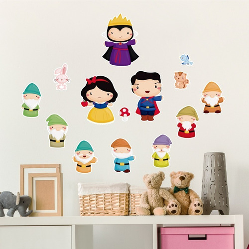 Stickers Adheribles Blanca Nieves Princesas Baby Funko Color Multicolor