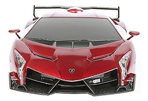 Auto De Radio Control Remoto Lamborghini Veneno Rw Escala 1. Color Rojo