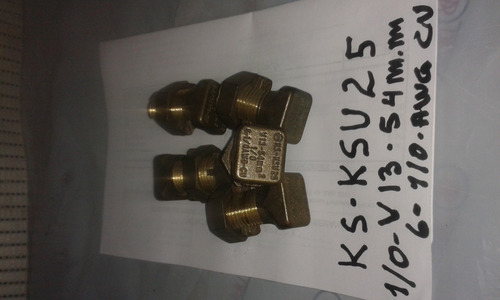 Conector De Bronce Ks25 (#4 Al #1/0)