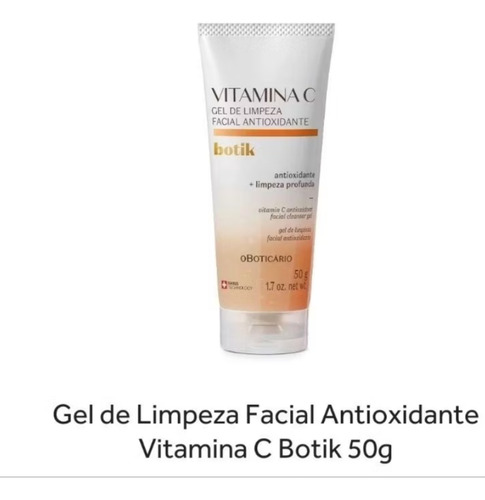 Botik Gel De Limpeza Facial Antioxidante Vitamina C 50g