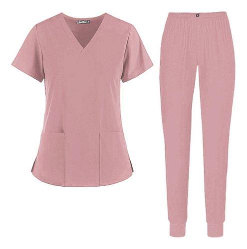 Cómodo Conjunto Médico De Enfermería, Uniformes De Spa,