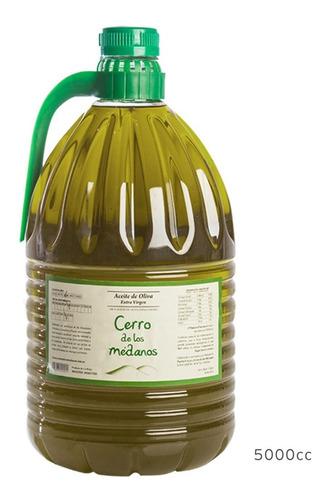 Aceite De Oliva Cerro De Los Medanos Extra Virgen X 5 Ltrs.