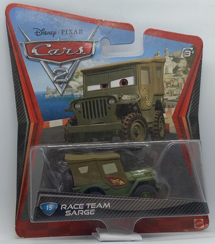 Cars 2 Race Team Sarge Mattel Original 2010