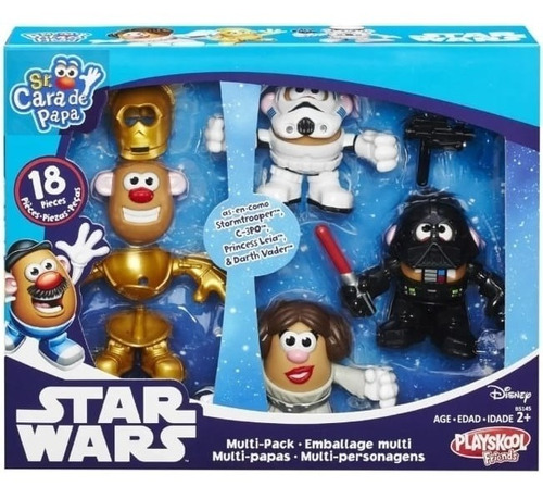 Sr Cara  Papa Star Wars 18 Pzas Multipapas Playskool