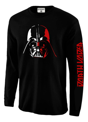 Franela Darth Vader Sudadera Manga Larga Algodón Estampada