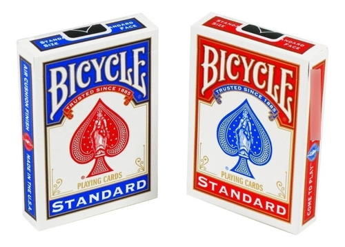 Baraja Bicycle Standard Poker Cartas (rojo Y Azul)
