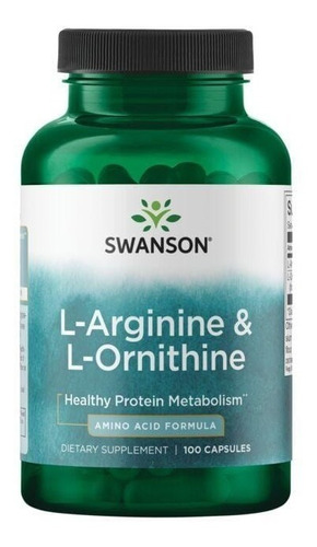 L- Arginina & L- Ornitina 100 Cap Swanson