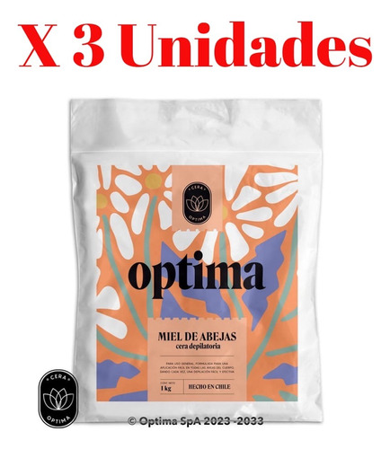 Cera Depilatoria Optima X 3 Unidades