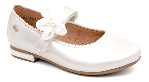 Zapato Balerina Coqueta Niña Traba Velcro Flor (16.0 - 22.0)