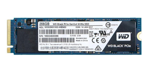 M.2 256gb Nvme Wd Black Wds256g1x0c 2050/700mb/s Como Nuevo