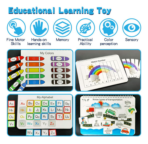 Juguetes Educativos Sensoriales Montessori Para Autismo Busy
