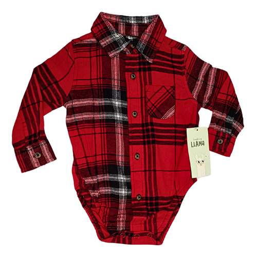 Conjunto Navidad Bebe Pañalero Cuadro. Pantalon.