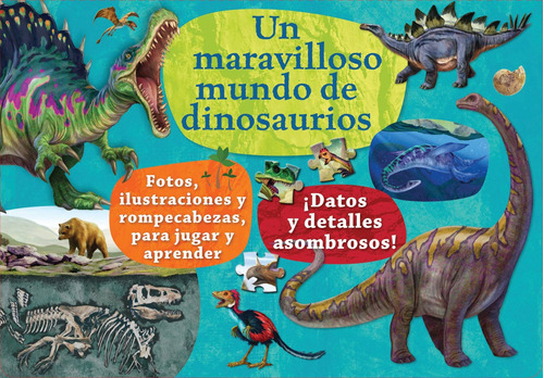 Un Maravilloso Mundo De Dinosaurios: Rompecabezas, De The Novelty Book. Editorial Grupo Planeta, Tapa Dura, Edición 2020 En Español