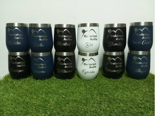 Vasos Térmicos Vineros 12oz Personalizados Acero Inoxidable 