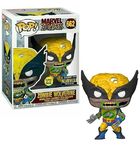 Funko Pop! 662 Wolverine Zombie X-men Brrila En La Oscuridad