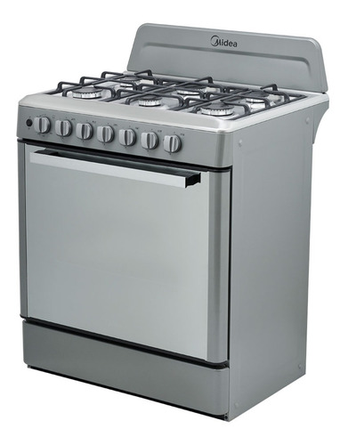 Cocina MideaMGS30FS1 color silver con puerta ciega 110V - 127V