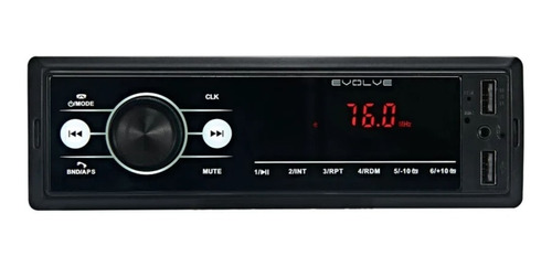 Auto Rádio Automotivo Multilaser Evolve Touch Bt Usb Aux Mp3