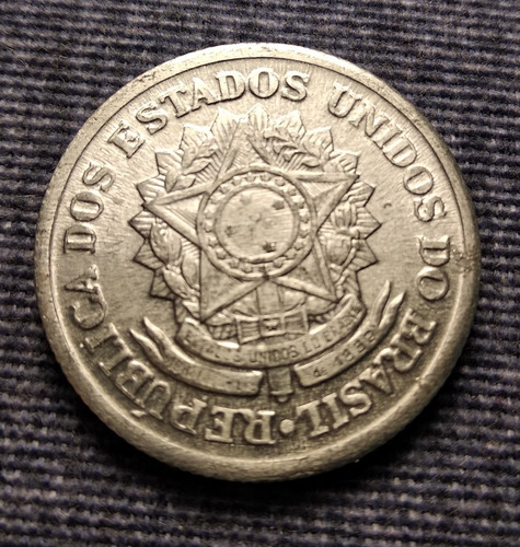 Moneda Extranjera, 2 Cruzeiros 1958. País Brasil.