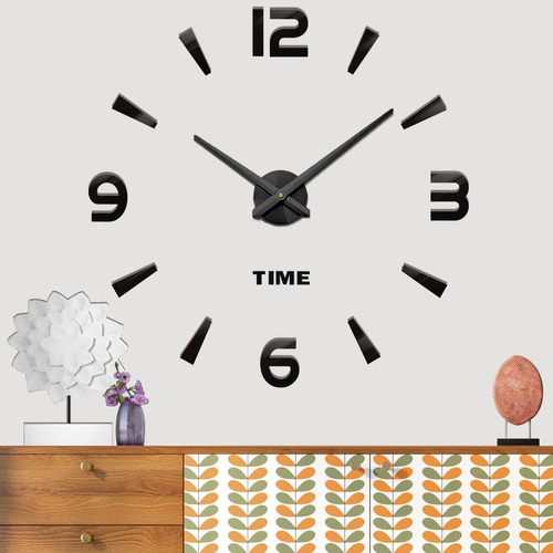 Mintime Reloj De Pared Grande Con Pilas Diy Reloj De Pared P