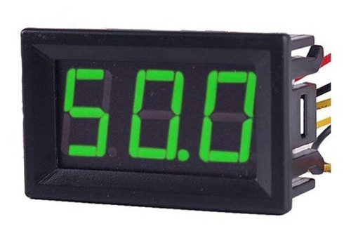 Voltimetro De Panel 3 Digitos 0 99.9v (elegir Color Display)