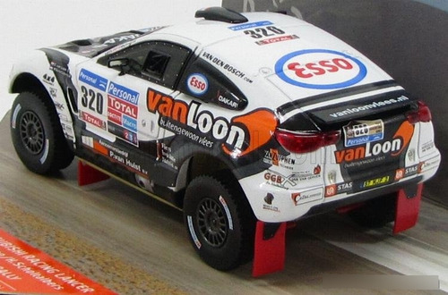 Miniatura Rally Mitsubishi L #320 E.van Loon 2011 Escal 1/43 Cor Branco/preto