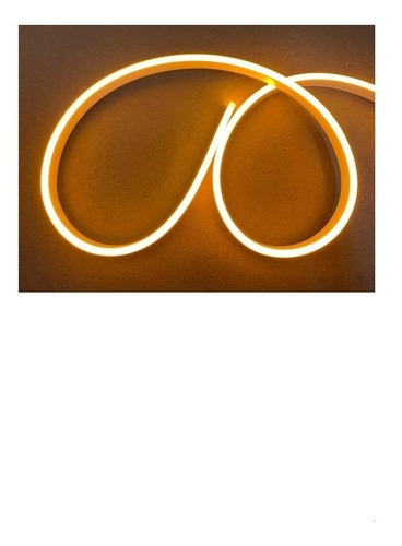 10 Metro Mangueira Fit Led Neon Profissional Corte 2,5cm 12v Luz Amarelo