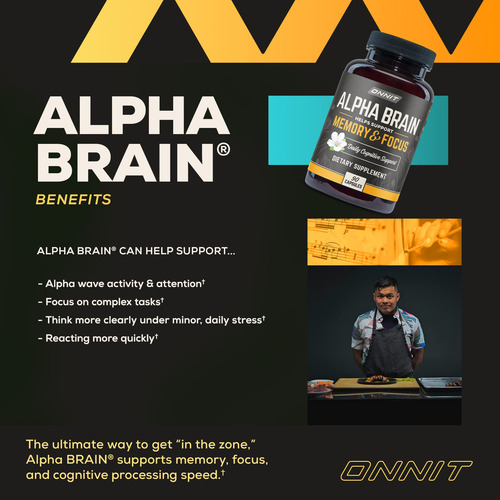Suplemento Nootrópico Premium Nootrópico Onnit Alpha Brain 9