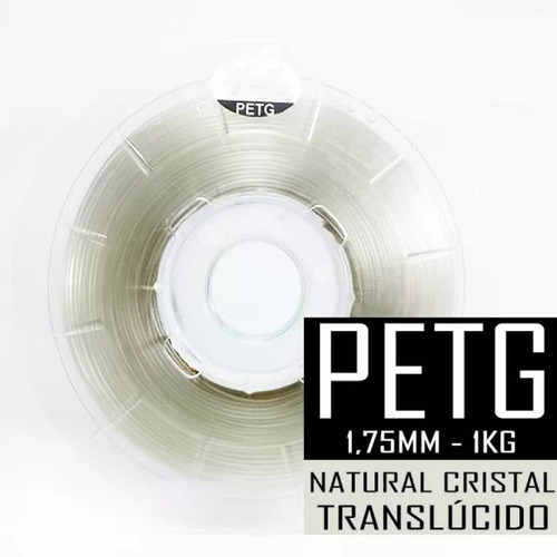 Filamento Impressora 3d Petg Translúcido 1,75mm 1kg