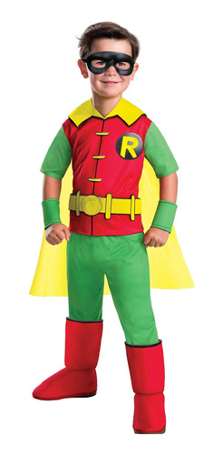 Disfraz De Rubie Boys Dc Comics Deluxe Robin, Mediano, Multi