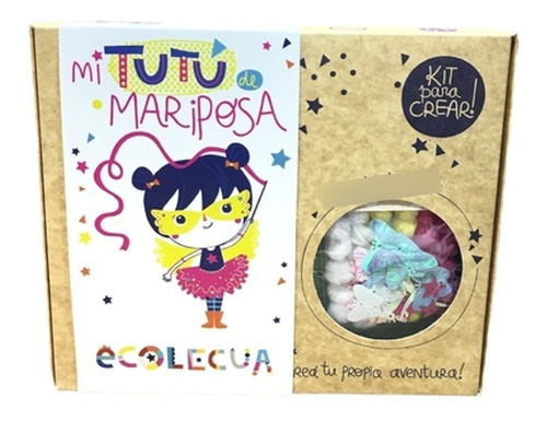 Kit Arte Infantil Para Crear Mi Tutu De Mariposa Ecolecua