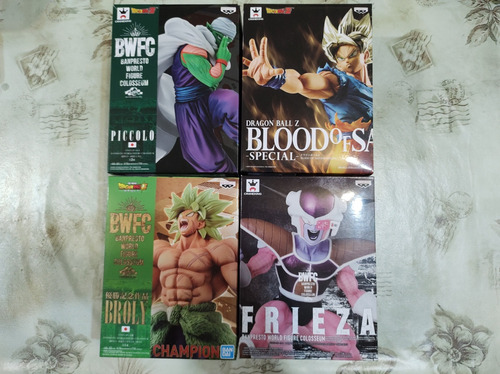 Lote 4 Figuras Banpresto Dragon Ball Original Bwfc Toei 