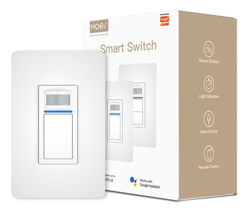 Tuya Wifi Interruptor De Sensor Movimiento Pir Y Luz Control