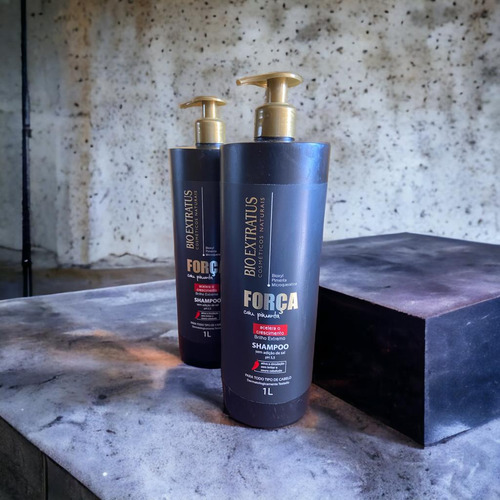 Kit 1 Shampoo Condicionador Força Com Pimenta 1l