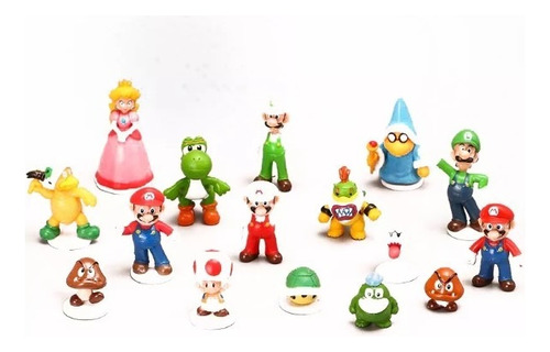 Figura Nintendo - Set Mario Bros (16 Unidades) Desp. Express