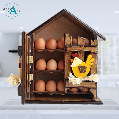 Imagen 3 de 9 de Casa Porta Huevos Para 30 Unidades / Reja A3 Gaac