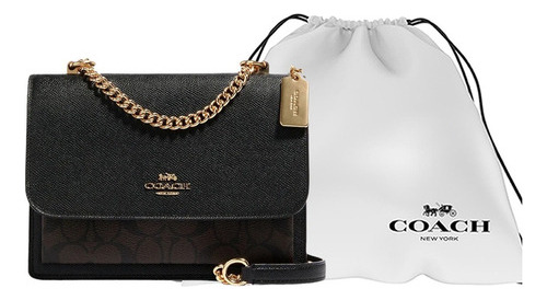 Bolsa Coach Original Klare Crossbody Signature Brown Cuero C