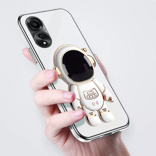 Funda Para Oppo A38 4g Galvanoplastia Silicona Astronautas