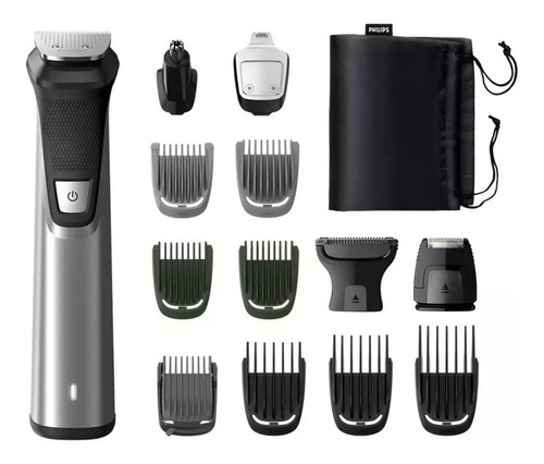 Philips Multigroom Series 7000 14 En 1 Mg7745/15 Color Plateado