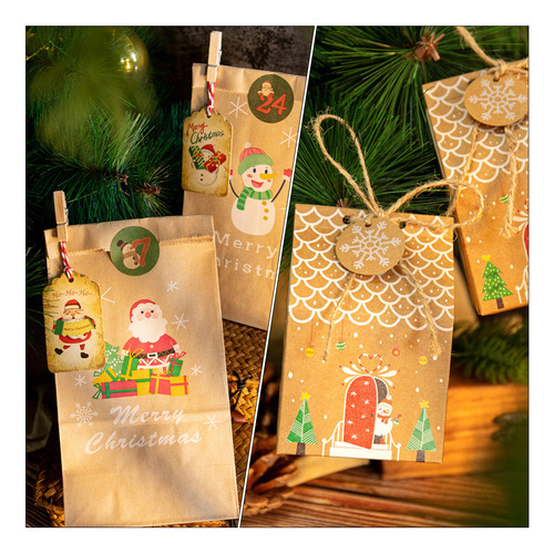 Bolsa De Caramelos Advent Candy Sacks Countdown Box