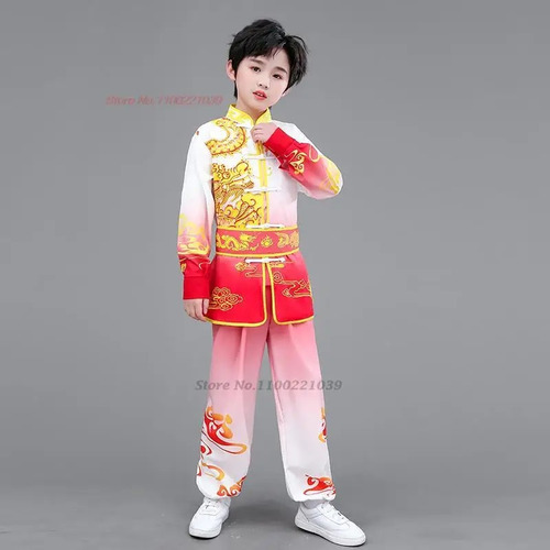 Camisa Para Niño, Disfraz De Kung-fu, Traje De Dragón Y Wush