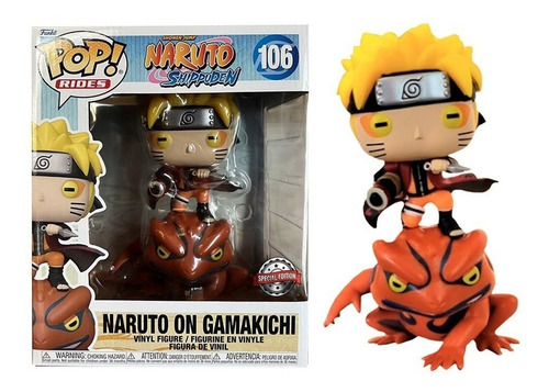 Imagen 3 de 3 de Figura de acción Funko Naruto Shippuden Naruto On Gamakichi 58152 de Funko Pop! Rides