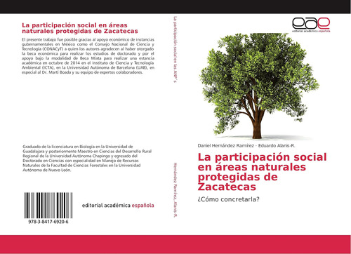 Libro: La Participación Social En Áreas Naturales Protegidas