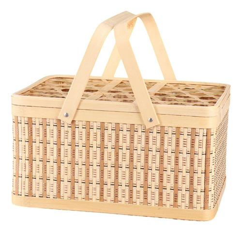 Cesta De Picnic Cesta Tejida Contenedor De Huevos Cesta